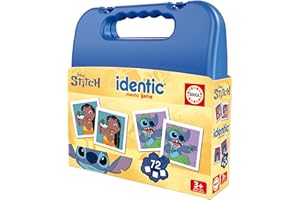 Educa - Identic Stitch. Jeu de mémoire éducatif pour bébés avec 72 Cartes. Développe l'acuité visuelle, l'attention et la mémoire. A partir de 3 Ans (20315)