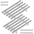 SAMNATE Premium 10 Pack with 4 Screws - 128mm Stylish Kitchen & Wardrobe Door Handles - Perfect for Home Furniture - Durable Handles Set