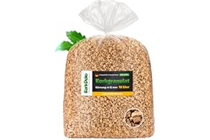 KORK-DEKO 10 litros Corcho granulado, (Grande | 4-12 mm) (sustrato de Corcho, Corcho triturado)