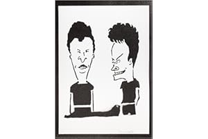 moreno-mata Real Handmade Graffiti Beavis and Butt... TV Series Poster Room Decor Home Wall Art Decoration Bedroom Gifts for Men and Women