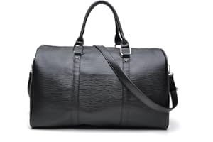 tuokener Borsone da Viaggio Donna in Ecopelle Borsa weekend Sportiva Sport Tracolla Tote