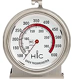HIC Roasting Oven Thermometer, Large 2.5-Inch Easy-Read Face, Stainless Steel