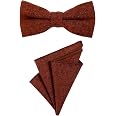 DonDon Nœud papillon avec crochet Pour enfants Garçon lié et réglable 9 x 4,5 cm brillant effet soie, Blanc, Taille unique