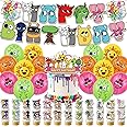 Sprunki-Themed Birthday Party Decorations Set – Wenda Sprunki Birthday Party Supplies for Fans, Include 24 Cake Toppers, 16 Balloons, 1 Birthday Banner, 1 Large Cake Topper
