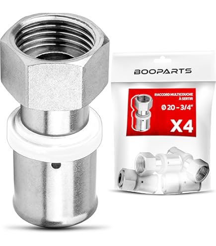 Raccordo Idraulico In Ottone SOMATHERM - Dado Prigioniera 20/27 Per Contatori Acqua Potabile - Foto 4