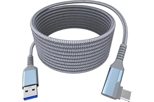 BJIDS Link Kabel 3M Kompatibel mit Meta/Oculus Quest 3/2/Pico 4 Zubehör und PC/Steam VR,5Gbps High-Speed PC Datenübertragung,USB 3.0 Typ C Kabel für VR Headset, Gaming PC, Quest 3/2/1