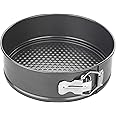Chef Aid Non-Stick Spring Form Cake Tin, Round Cake pan with Loose Base for Easy Release, Fridge and Freezer Safe.,Grey,21cm 8 ¼ inch