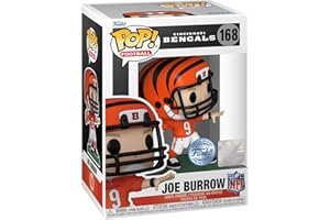 Funko Pop! NFL: Bengals - Joe Burrow - Vinyl-Sammelfigur - Geschenkidee - Offizielle Handelswaren - Spielzeug Für Kinder und Erwachsene - Sports Fans - Modellfigur Für Sammler und Display