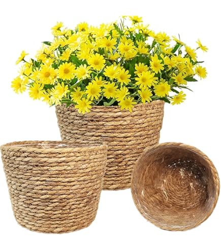 Alipis 10pezzi Cesti Decorativi Rattan Da Cesti Multifunzionali Per Fiori Decorazioni Per La Casa E Accessori Fotografia Per Matrimoni E Eventi Speciali - Foto 4