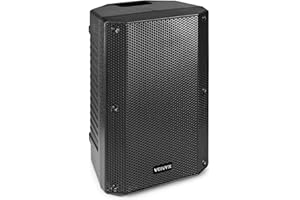 Vonyx VSA10P 10" Passive PA Speaker 500W, Lightweight ABS Loudspeaker with 2-Way Crossover, Stage Monitor Design, 1" High-Compression Tweeter, 8 Ohm Impedance for DJs Bands Clubs Venues