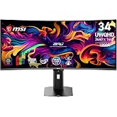 MSI 34 MPG 341CQR QD-OLED X36, Gaming Monit&ouml;r, UWQHD, 21:9, Curve, QD-OLED, 360Hz, 0.03ms, Adaptive-Sync