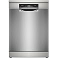 Bosch Series 8 Free-standing Dishwasher 60 cm, 13 Place Settings, 8 Programs, Home Connect for Remote Monitoring and Control, Silver Inox, SMS8ZDI86M