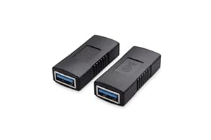 Cable Matters Pack de 2 Coupleur USB 3.0, Adaptateur USB Femelle Femelle Changeur Prise