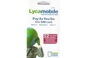 Micro Duo Sim(Two in one) Lycamobile Sim Pay As You Go sim card £2 free credit Sandbros!