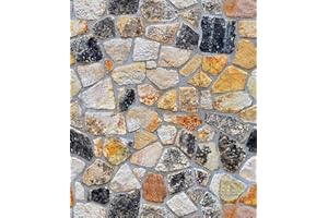 xutong 10 metros 3D estéreo imitación piedra textura papel pintado, cocina, espalda de cocina, pegatinas de pared para puerta, encimera, ladrillos, etc.