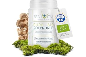 BEAUVITAL Pure Bio Polyporus umbellatus 100 g fungo in polvere da agricoltura biologica, vegano, senza additivi artificiali