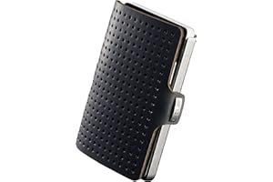 I-CLIP Original Mini Portfel z klipsem na pieniądze - Slim Wallet - Skórzany portfel - Premium Wallet - Etui na karty - Srebrny Czarny