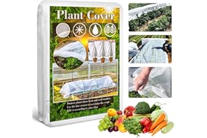 Apritsce Tela Protectora de Plantas Antiheladas, Vellón de Jardín, Manta Térmica para Plantas, 30g/m² Tela Antiheladas para Jardín, Forro Polar para Jardín, Cobertura contra Frío y Heladas 2.5 * 10m