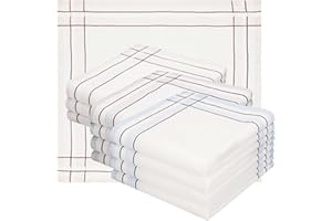 Betz Lot de 12 mouchoirs en tissu pour homme 40 x 40 cm en 100% coton
