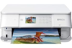‎EPSON Epson Expression Premium XP-6105 3-in-1 Multifunktionsgerät Drucker (Scannen, Kopieren, WiFi, Duplex, 6,1 cm Display, Einzelpatronen, 5 Farben, DIN A4), weiß