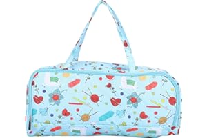 TYENAZA Sac Rangement Tricot, Tissu Oxford 600D Crochet Sac, Sac en Tissu Tricot, Ménage DIY Pull Aiguille à Tricoter Crochet De Laine Sac De Rangement De Crochet, pour Sac à Provisions, Sac de Voyage
