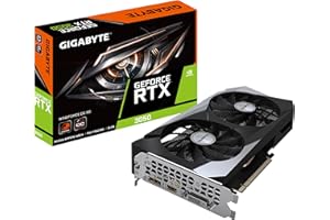 GIGABYTE TECHNOLOGY Gigabyte NVIDIA GeForce RTX 3050 WINDFORCE OC Targeta gráfica - 8GB GDDR6, 128-bit, PCI-E 4.0, 1792MHz Core Clock, 1x DP 1.4, 1x HDMI 2.1, NVIDIA Ampere - GV-N3050WF2OC-8GD