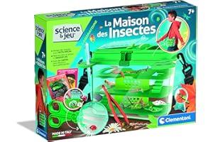 Clementoni | Laboratoire | La Maison des Insectes 7 Ans + | Module Transportable | Accessoires D'Observation | Cartes Informatives Et Manuel Illustré Inclus| Cadeau Éducatif pour Enfants