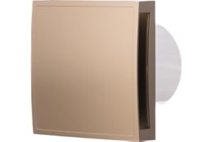 Steinberg14 Wentylator łazienkowy Ø 125 mm – złoty front – do wentylacji w łazience i WC