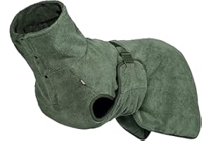Rukka Pets Dog & Puppy Clothing - Medea Eco Dry Robe (100% recycled) Green Medium
