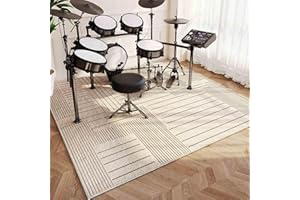 Qesjodfu Alfombrilla para Batería Alfombra de Tambor Alfombra Bateria Electronica Alfombras Acusticas Alfombrillas Insonorizada Alfombras Drum para Instrumentos Musicales Antivibracion 140 x 120 cm