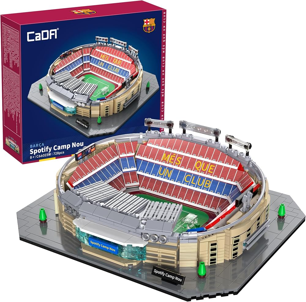 CADA Stadion F.C. Barcelona Camp NOU – 723 parça – Stadyum ölçeğinde reprodüksiyon – (DeQuBe 927DE66023)