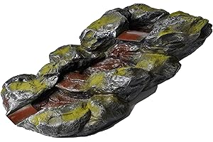 Köhko Arroyo con entrada de agua en un look inclinado con cobertura de musgo, cascada ampliable para estanque de jardín 14005Q