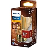 Philips LEDclassic E27 lamba, altın, 40 W yerine ge&ccedil;er, sıcak beyaz (1800 Kelvin), dekoratif lamba