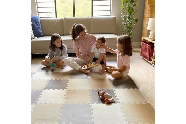 MioTetto Tapis D'éveil Bébé Certifié - Tapis Bébé Durable et Élégant, Jouet Bebe 0-3 Mois Imperméable, Tapis Puzzle Portable et Facile à Nettoyer, Isolation et Protection pour Enfants de Tous Âges