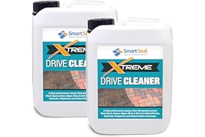 SmartSeal Drive Clean Xtreme - 5 Litre - **BUY ONE, GET ONE LESS THAN HALF PRICE** For all Paving, Natural Stone and Concrete Driveways - Removes Weeds, Blackspot & Algae FAST……