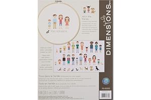 Dimensions 70-35332 - Kit de Punto de Cruz con aro: Todo en la Familia