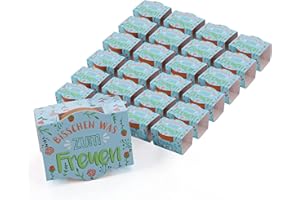 Bull & Bear 25er Set Mini-Pflanzset `Bisschen was zum Freuen´, Blumensamen im Topf 4,5cm, bunte Blumen als Anzuchtset mit Pflegeanleitung