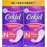 Orkid Yaprak Pamuksu G&uuml;nl&uuml;k Ped Deo Fresh Dev Ekonomi Paketi 80 Ped