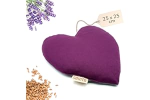 SAKITO Cuscino Termico Microonde (25x25 cm) - Terapia Naturale per lo Stress e i Dolori Muscolari - Uso Caldo o Freddo - Elevata Ritenzione del Calore - Tessuto di Prima Qualità - Profumo di Lavanda