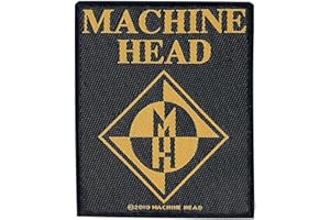 RAZAMATAZ Machine Head Diamond Logo Unisex Patch multicolour, 100% polyester,