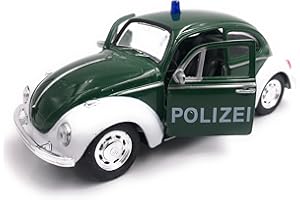 ‎H-CUSTOMS H-Customs Käfer Polizei Modellauto Auto grün Lizenzprodukt 1:34-1:39