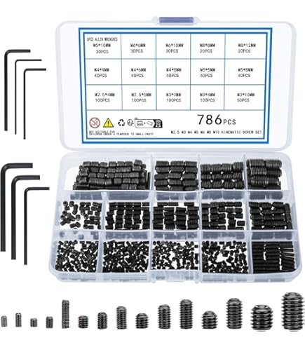 Set Assortito Di Viti A Brugola Hakkin 666 Pezzi - Grado 12.9, Acciaio Al Carbonio