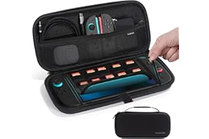 LENTION Switch 2 Carrying Case Travel Case Portable Hard Shell Case for Switch 2 Console and Accessories(Black)