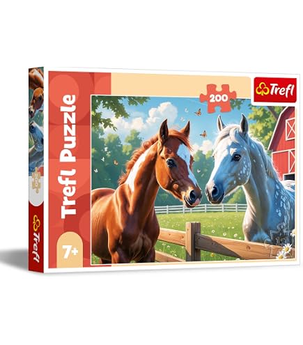 Nathan Pferde Puzzle – 150 Teile, 49x36 Cm, Für Kinder Ab 7 Jahren Mit Zwei Schönen Pferden In Der Natur