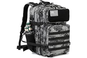 QT&QY Taktischer MilitäR Rucksack Herren Groß 25l/35l/45L Bundeswehr Rucksack 3 Tage Molle Armee RucksäCke Assault Backpack Outdoor Wasserdicht Pack Tasche
