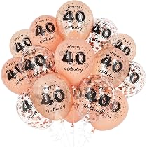 Unique Party 56105 - Palloncini in Lattice Perlato - 30 cm - Congratulations - Assortimento di 5