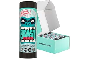 BEAST BIN BAGS, 6 Rolls of 10 x 70 Litre Bags (Total 60 Bags) - Made From 100% Recycled LLDPE - Incredibly Strong Drawstring Black Bin Bags