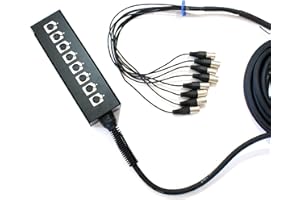 LOOPS 30m XLR Multicore Stage Box Loom Snake Cable - 8 Way