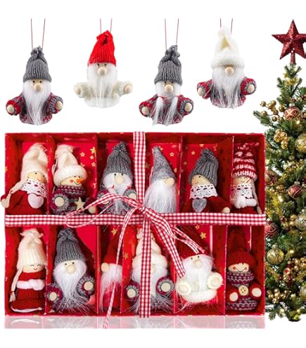 24 Pendentifs De Noël En Résine - Mini Décorations Arbre, Cadeaux, DIY (Bonhomme De Neige, Père Noël, Renne...)