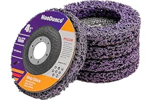 NuoDunco 5 Pack Grinding Wheel 115mm Strip Discs Stripping Discs Rust Remover Wheel Remove Paint and Oxidation Poly Strip Wheel Disc for Angle Grinder